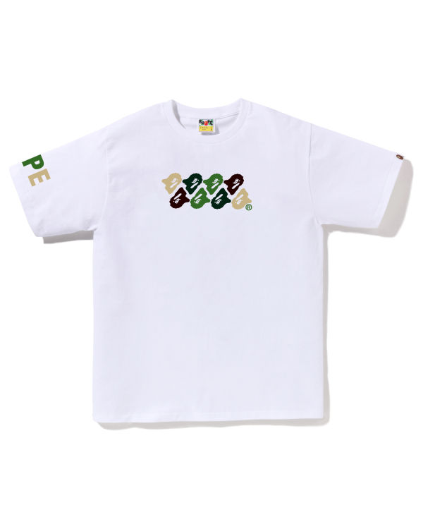 Camiseta Bape ABC Camo Hombre Blancas | KDZAX-9418