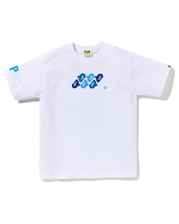 Camiseta Bape ABC Camo Hombre Blancas | NVFTY-7046