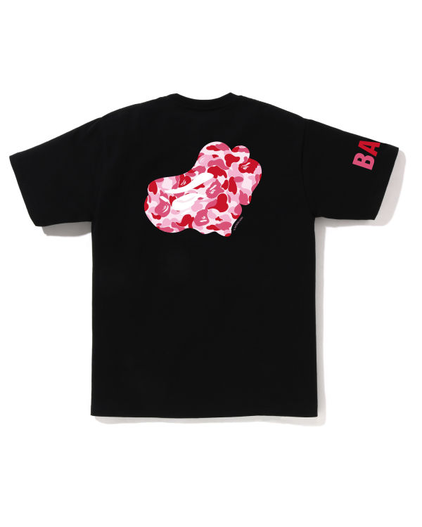 Camiseta Bape ABC Camo Hombre Negras | KUMSI-3476