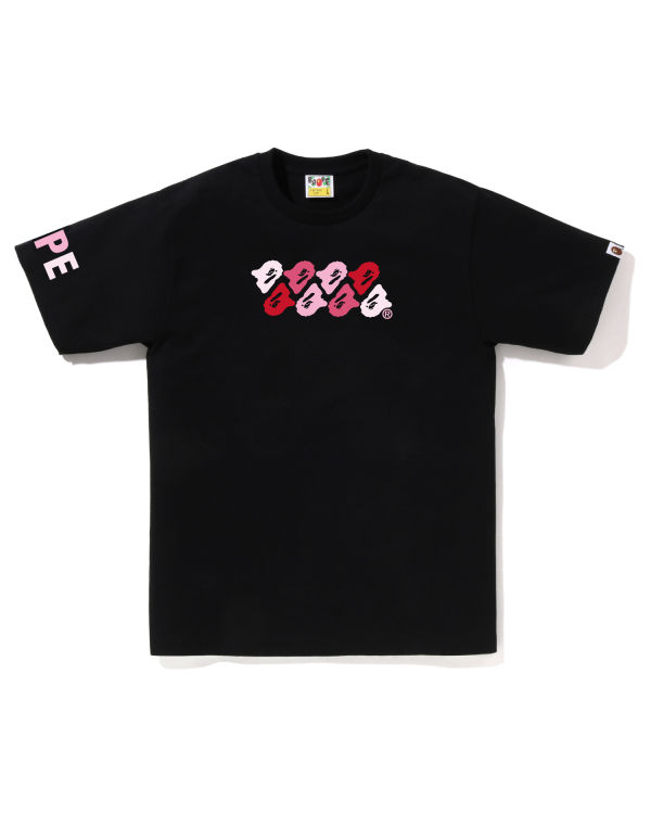 Camiseta Bape ABC Camo Hombre Negras | KUMSI-3476