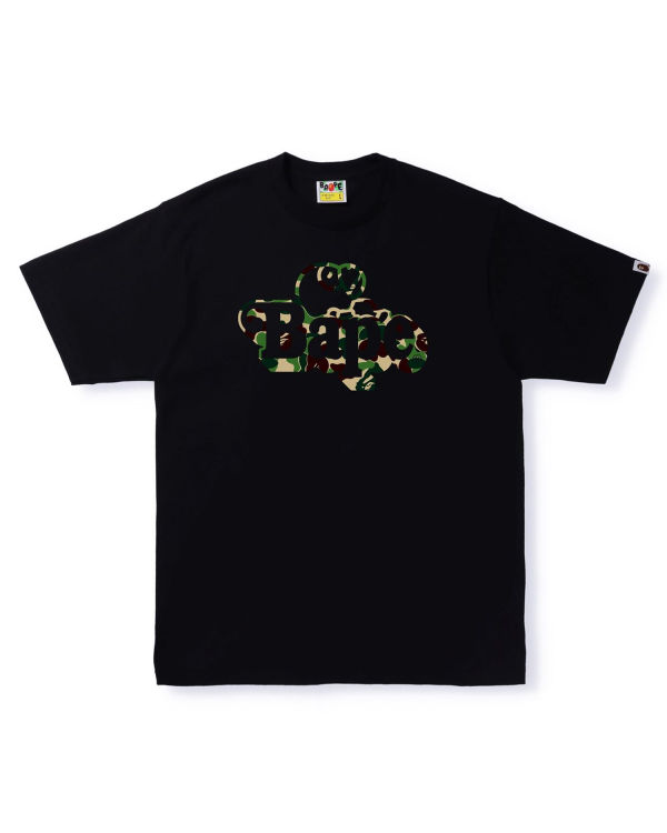 Camiseta Bape ABC Camo Milo On Hombre Negras | IYHNL-3546