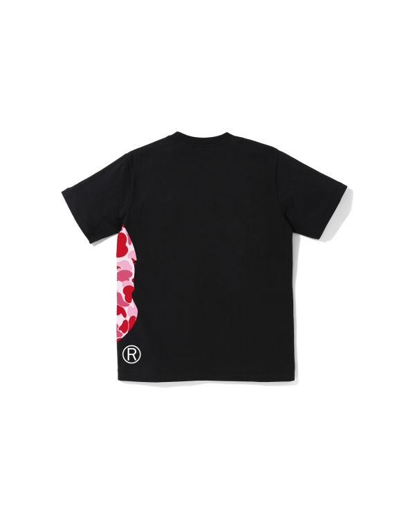 Camiseta Bape ABC Camo Side Big Ape Head Jr Niños Negras | BIRFW-4625