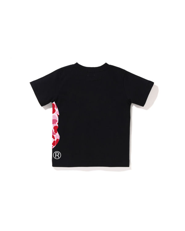 Camiseta Bape ABC Camo Side Big Ape Head Niños Negras | BWYND-1362