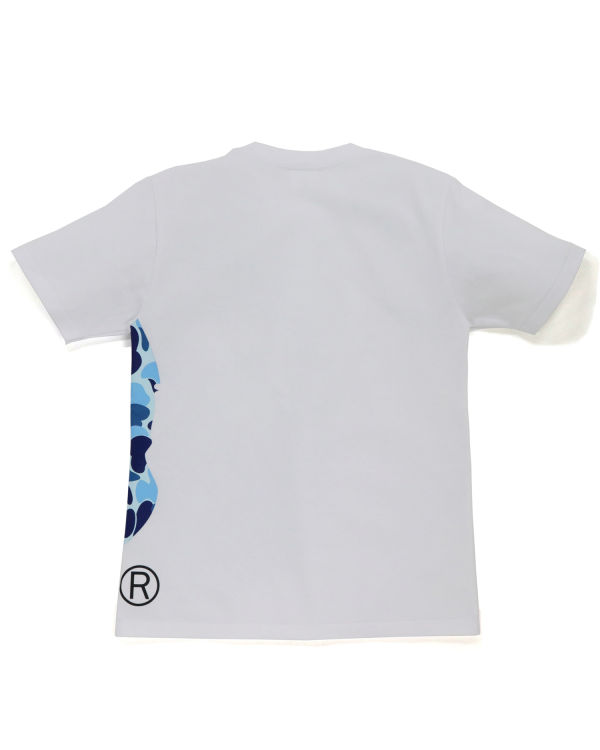 Camiseta Bape ABC Camo Side Big Ape Head Mujer Blancas | QVPHK-0731