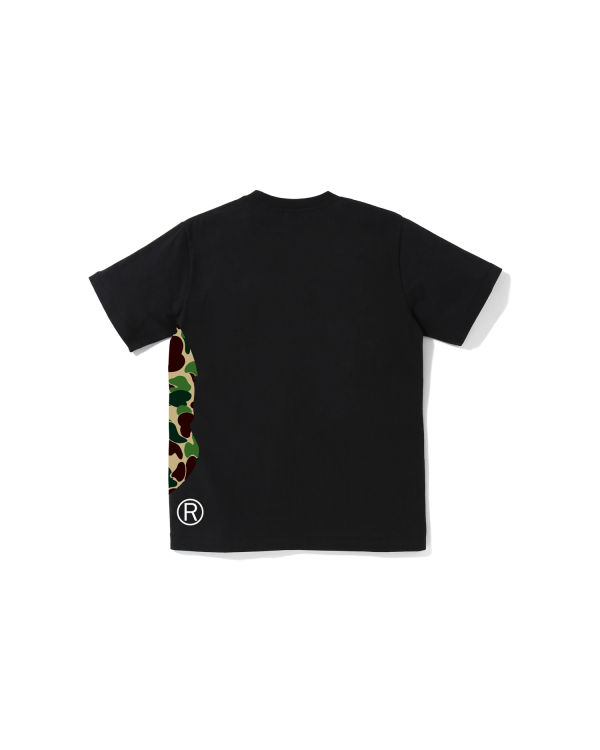 Camiseta Bape ABC Camo Side Big Ape Head Jr Niños Negras | WGHEK-5937