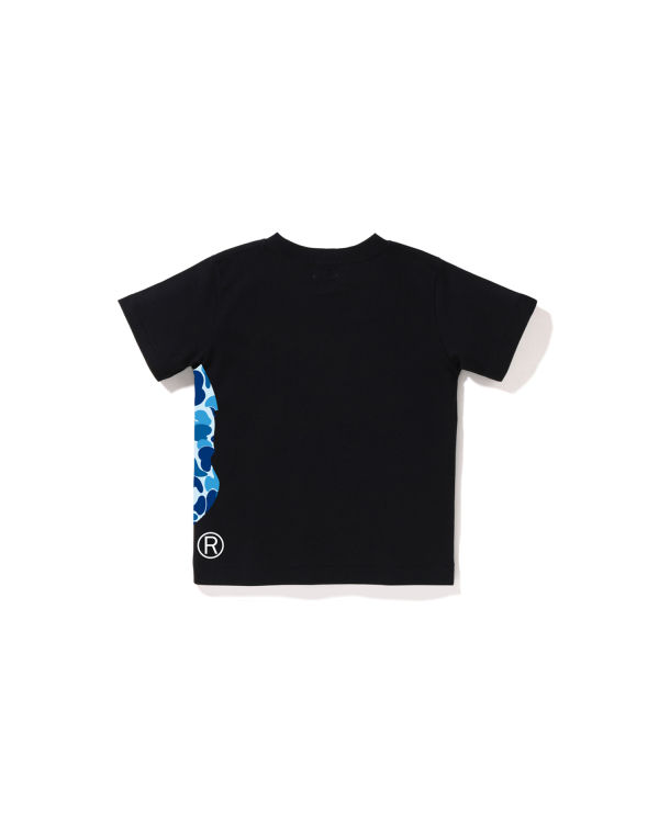 Camiseta Bape ABC Camo Side Big Ape Head Niños Negras | WYMEZ-1305