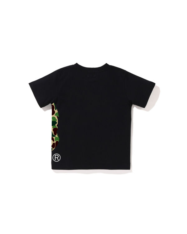 Camiseta Bape ABC Camo Side Big Ape Head Niños Negras | ZRNOT-1604