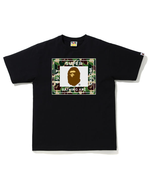 Camiseta Bape ABC Camo Super Busy Works Hombre Verde | CLEYP-1736