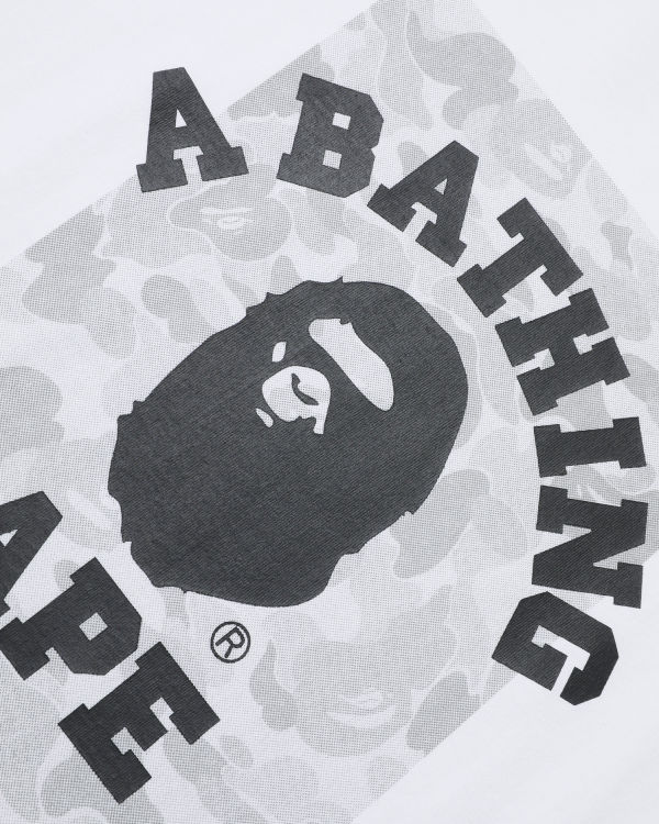 Camiseta Bape ABC Dot Reflective College Hombre Blancas | OTSYI-0593