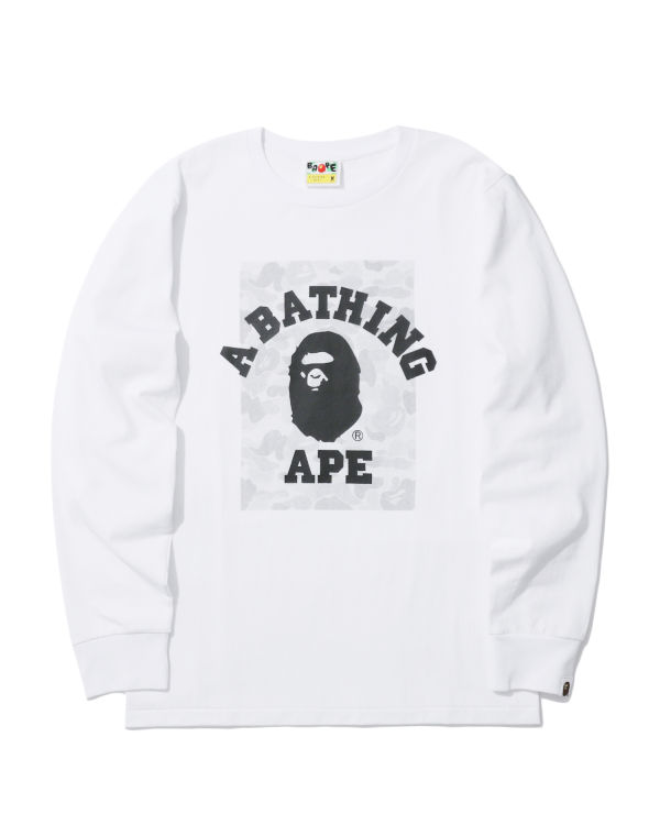 Camiseta Bape ABC Dot Reflective College Hombre Blancas | OTSYI-0593