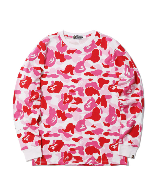 Camiseta Bape ABC Hombre Rosas | EXKHC-2561