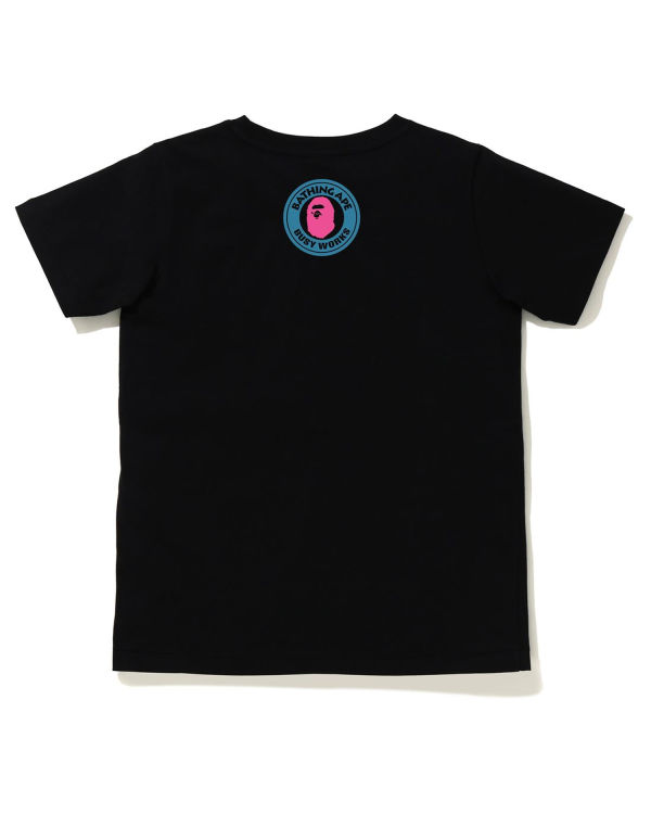 Camiseta Bape A Bathing Ape Letter Mujer Negras | GNELX-4523