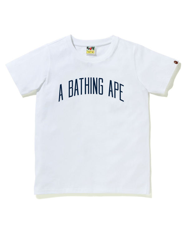 Camiseta Bape A Bathing Ape Letter Mujer Blancas | JVETH-2458