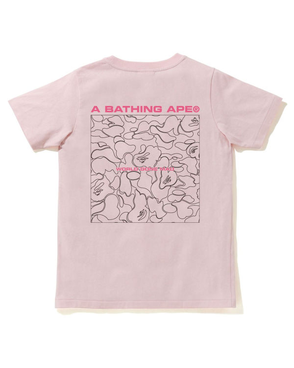 Camiseta Bape A Bathing Ape Line Camo Mujer Rosas | ARHYQ-8145