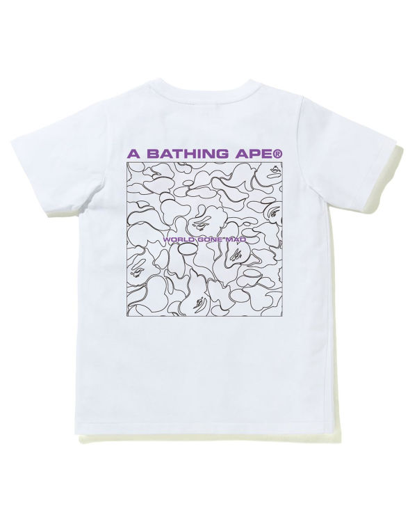 Camiseta Bape A Bathing Ape Line Camo Mujer Blancas | LBEUN-7530