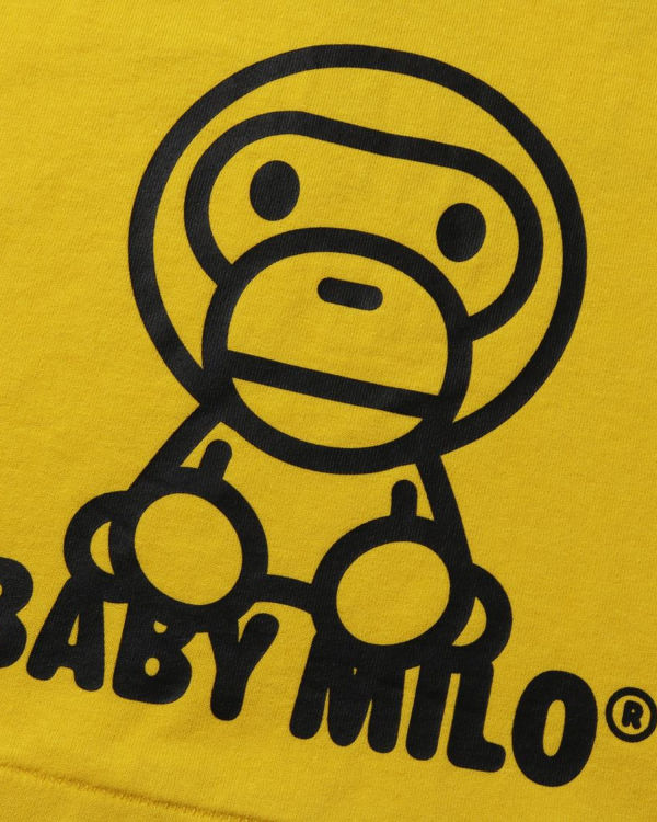 Camiseta Bape All Milo Mix L/S Niños Amarillo | FGMPY-3510