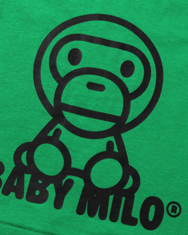 Camiseta Bape All Milo Mix L/S Niños Verde Menta | BTVNZ-5812