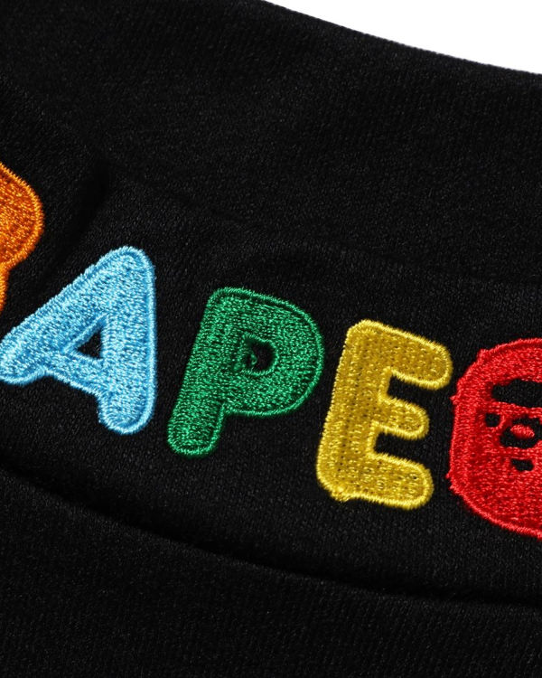 Camiseta Bape Ape Head & Milo One Point High Neck L/S Niños Negras | NEDCG-8437