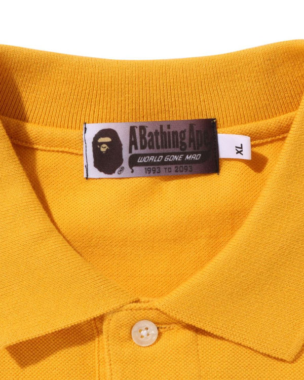 Camiseta Bape Ape Head One Point Gradation Relaxed Fit Polo Hombre Naranjas | MWXTZ-6853