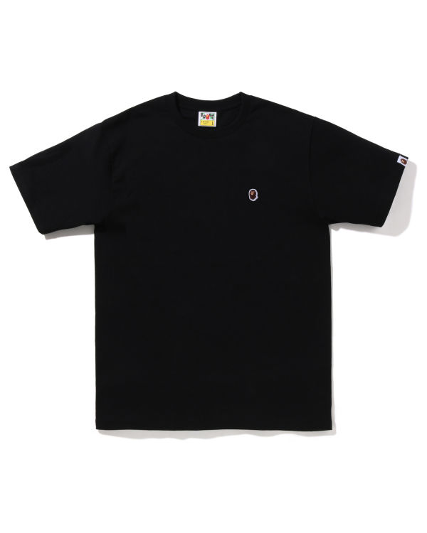 Camiseta Bape Ape Head One Point Hombre Negras | PGIRY-4260