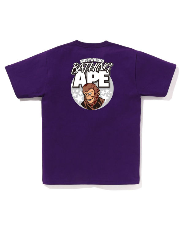 Camiseta Bape Ape Hombre Moradas | NIUGQ-5704