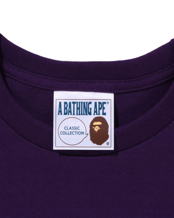 Camiseta Bape Ape Hombre Moradas | NIUGQ-5704