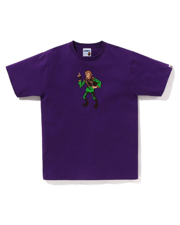 Camiseta Bape Ape Hombre Moradas | NIUGQ-5704