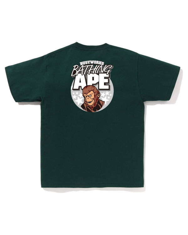 Camiseta Bape Ape Hombre Verde | MZLIN-4320