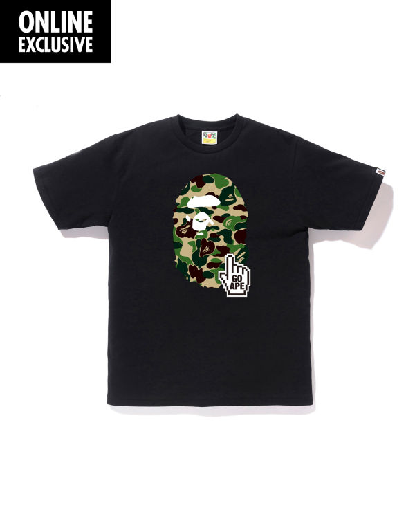 Camiseta Bape BAPEONLINE Hombre Negras | MWZVK-6397