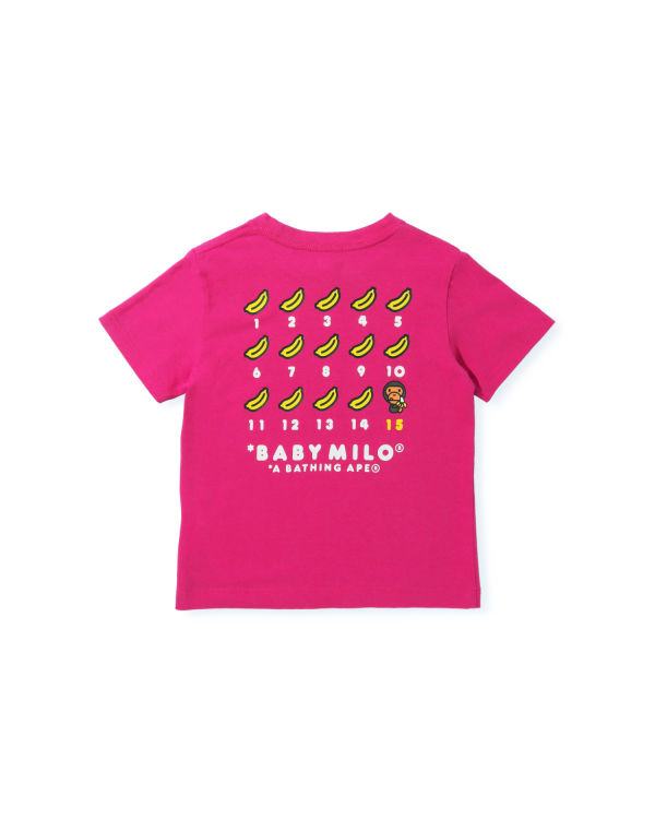 Camiseta Bape BK15TH Anniversay Milo Niños Rosas | OEKUT-7109