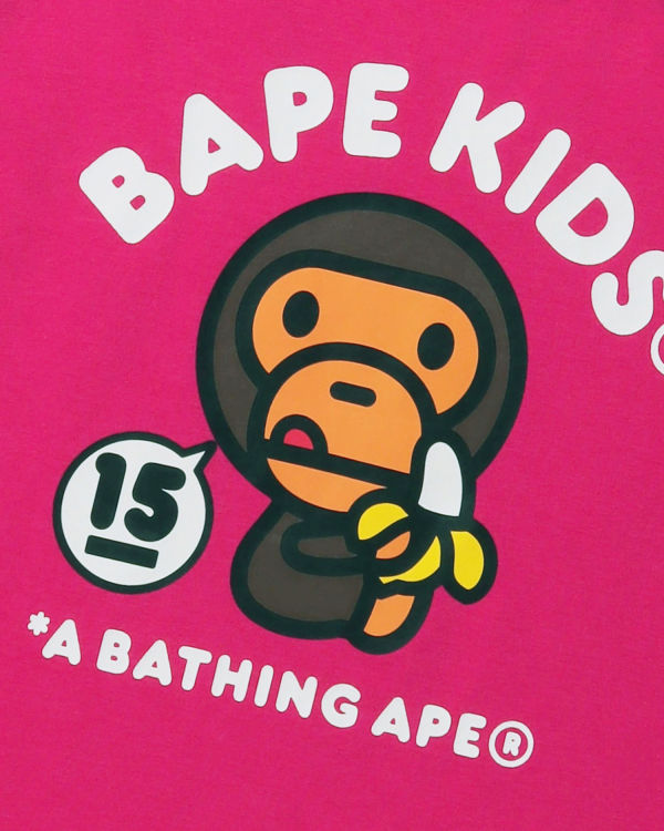 Camiseta Bape BK15TH Anniversay Milo Niños Rosas | OEKUT-7109