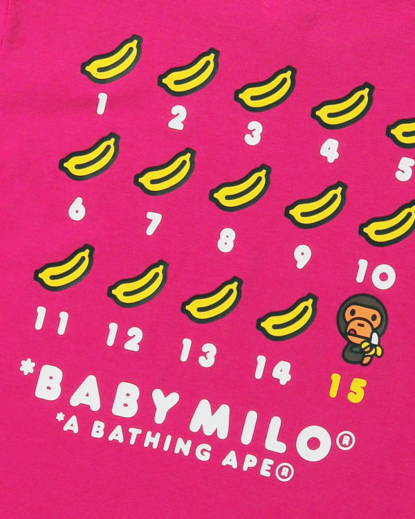 Camiseta Bape BK15TH Anniversay Milo Niños Rosas | OEKUT-7109