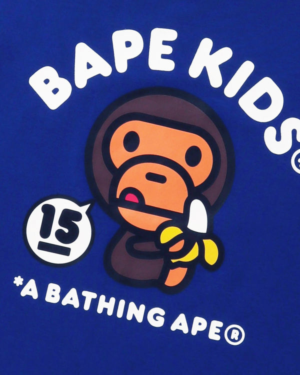 Camiseta Bape BK15TH Anniversay Milo Niños Azules | ZFWHK-8160