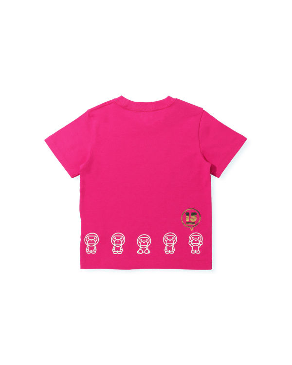 Camiseta Bape BK15th Anniversary Milo Niños Rosas | PGIRO-7038