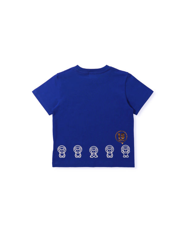 Camiseta Bape BK15th Anniversary Milo Niños Azules | TMELU-7064