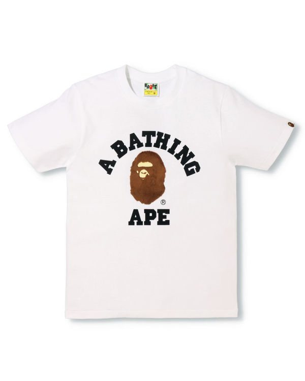 Camiseta Bape BOA College Mujer Blancas | PBYSL-3260