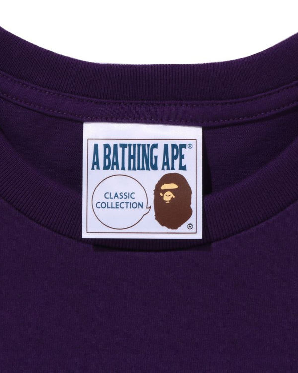 Camiseta Bape Bathing Ape Hombre Moradas | SWYAK-4208