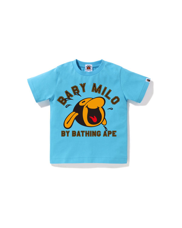 Camiseta Bape Classic Milo Niños Azules Claro | CQBWF-4681