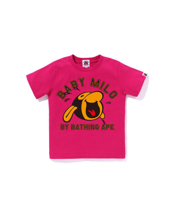 Camiseta Bape Classic Milo Niños Rosas | PRMFY-3071