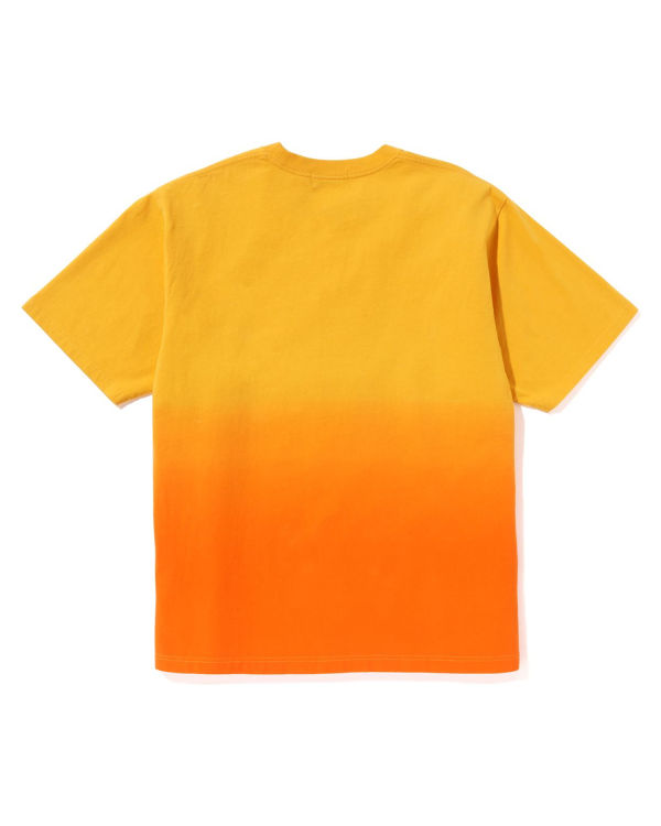 Camiseta Bape College Gradation Relaxed Fit Hombre Naranjas | YBIMJ-0325