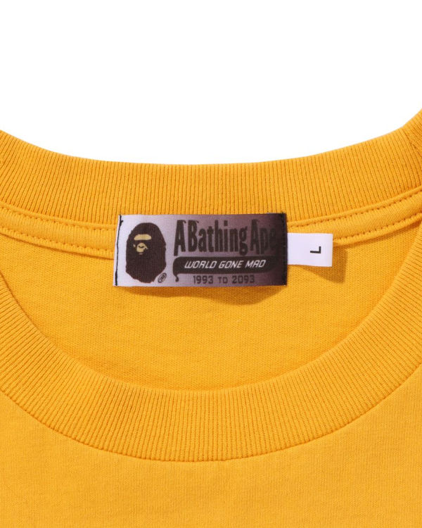 Camiseta Bape College Gradation Relaxed Fit Hombre Naranjas | YBIMJ-0325