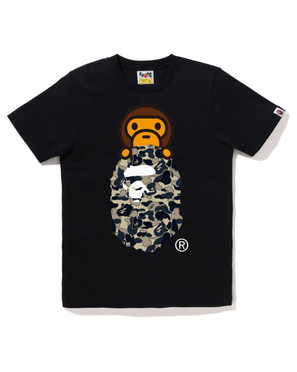 Camiseta Bape Cookie Camo 2 Milo On Ape Head Mujer Negras | PHADW-3562