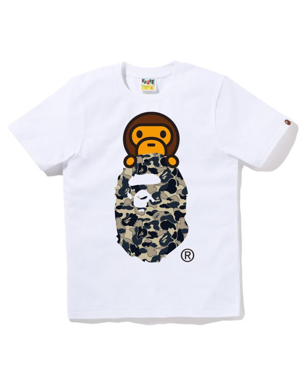 Camiseta Bape Cookie Camo 2 Milo On Ape Head Mujer Blancas | XOYWZ-8014