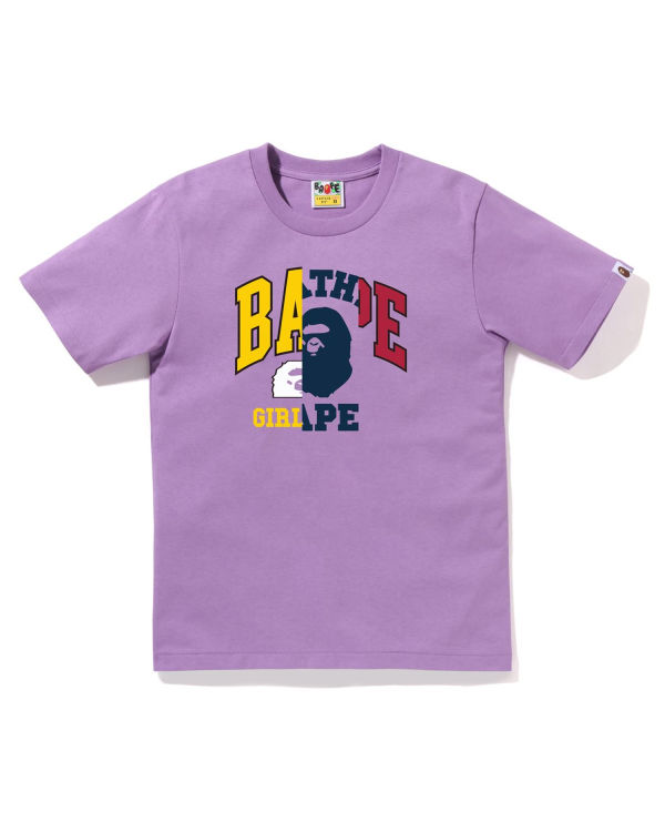 Camiseta Bape Docking Estampadas Mujer Moradas | FQGZU-7419