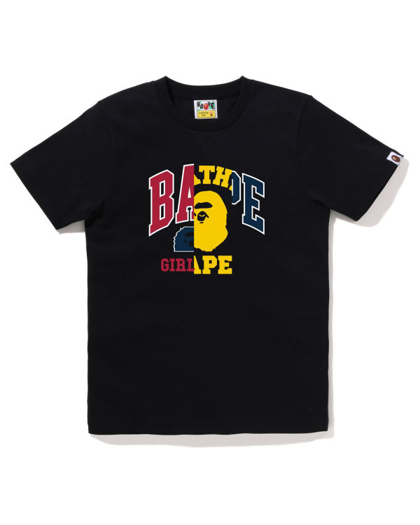 Camiseta Bape Docking Estampadas Mujer Negras | IPBWR-3540