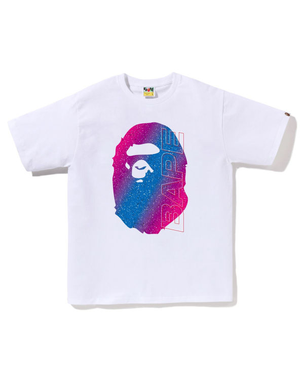 Camiseta Bape Electro Neon Hombre Blancas | WPUBE-6982