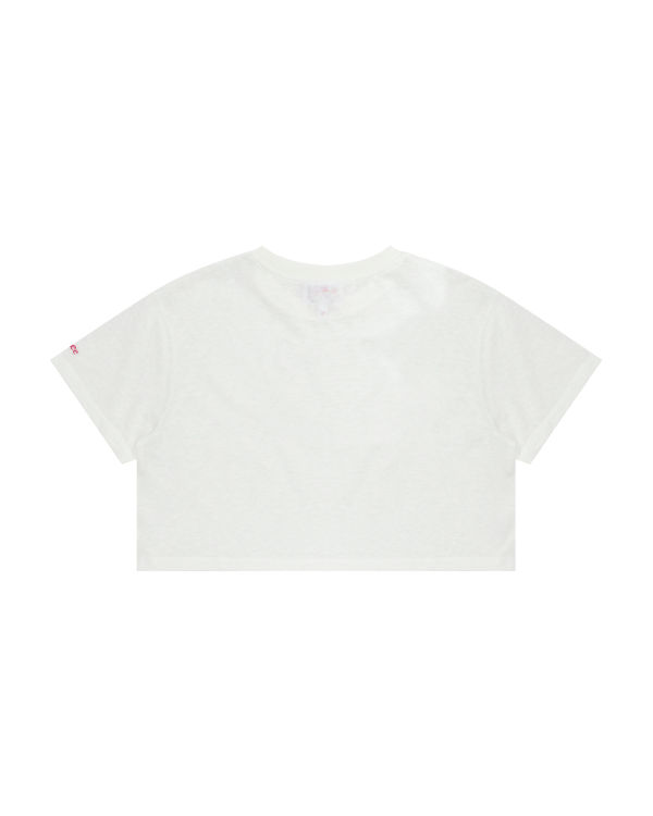 Camiseta Bape Estampadas cropped Mujer Blancas | OACUS-2095