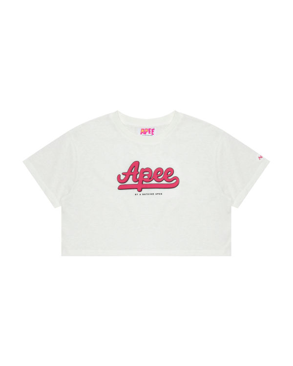 Camiseta Bape Estampadas cropped Mujer Blancas | OACUS-2095