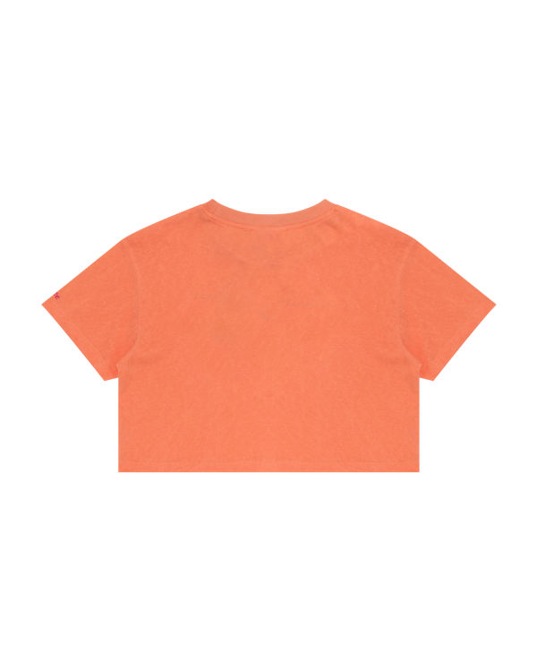 Camiseta Bape Estampadas cropped Mujer Naranjas | HVGMI-3206