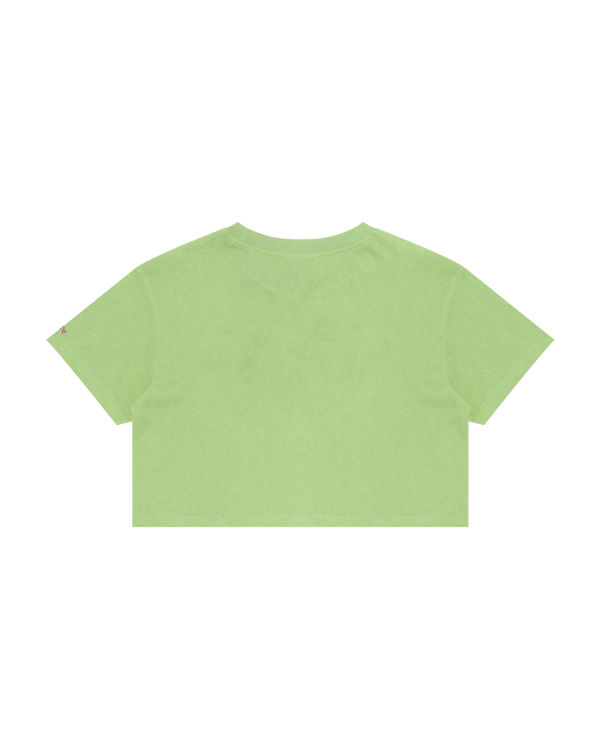 Camiseta Bape Estampadas cropped Mujer Verde | PJDEW-8624